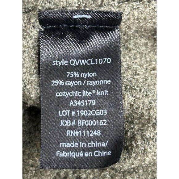 Barefoot Dreams Catalina Cardigan Womens Large CozyChic Lite Long Sweater Green - Picture 7 of 7